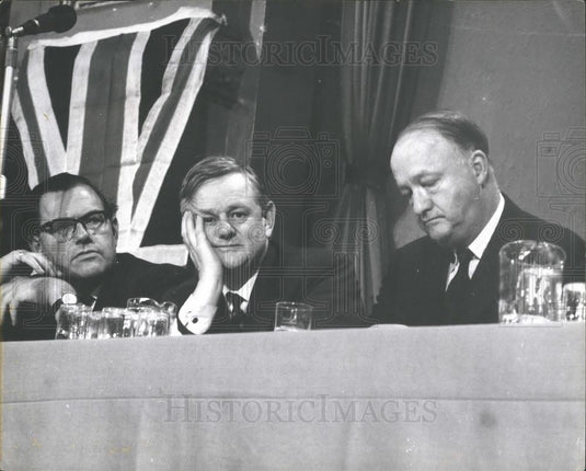 1963 Press Photo Reginald Maudling, Lord Hailsman, Deputy Prime Minister Butler - Historic Images
