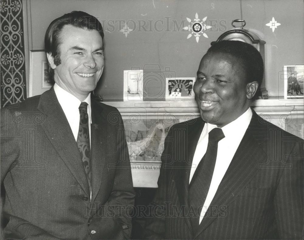 Press Photo Rev Sithole President of Rhodesian African National Council - Historic Images