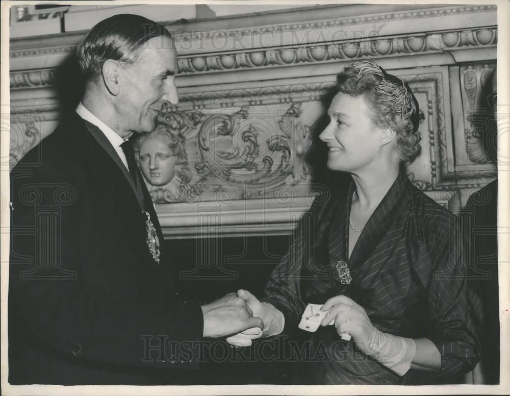 1963 Press Photo Lord Mayor of London Receives Freedom of American City. - Historic Images