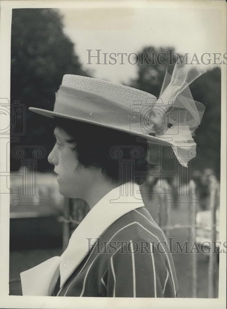1958 Press Photo Hat Fashion - Historic Images