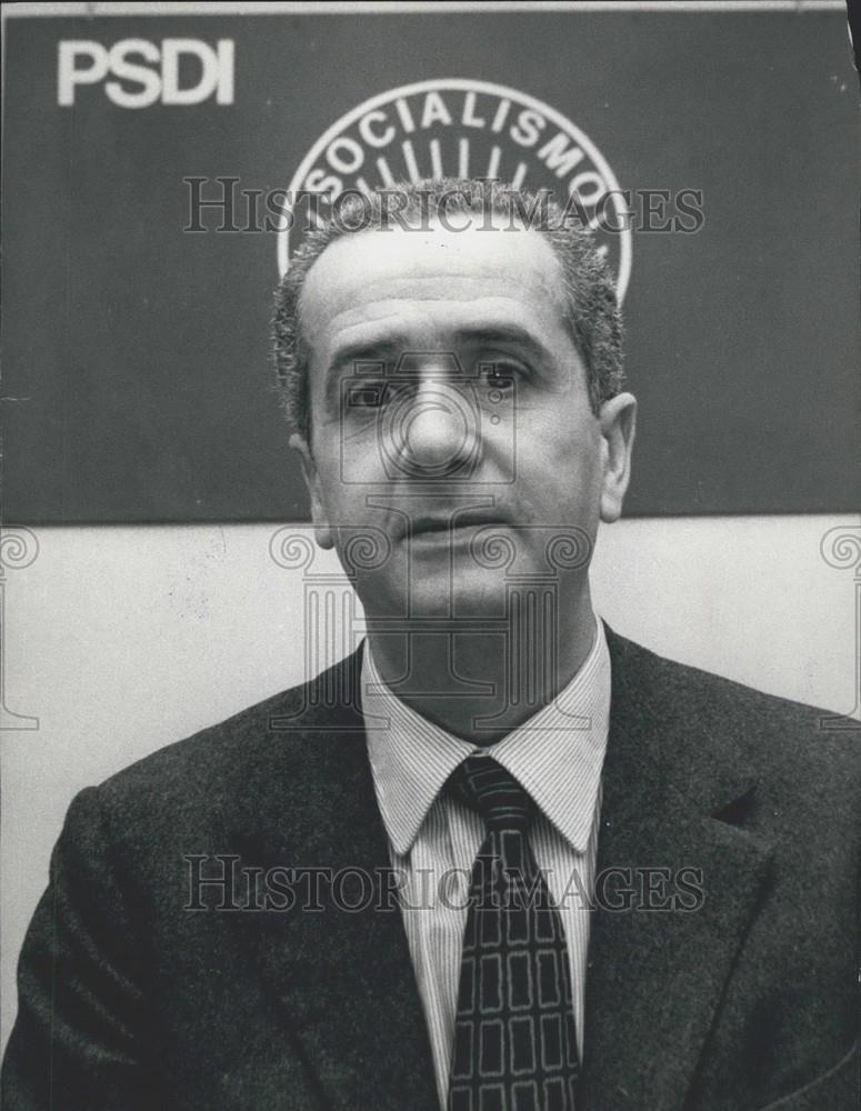 Press Photo Flavio Orlandi, leader of the PJDT - Historic Images