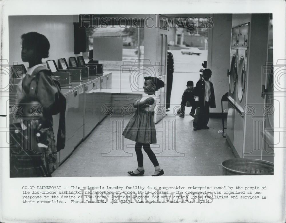 Press Photo Automatic Laundry Facility Washington Neighborhood Co-Operative - Historic Images