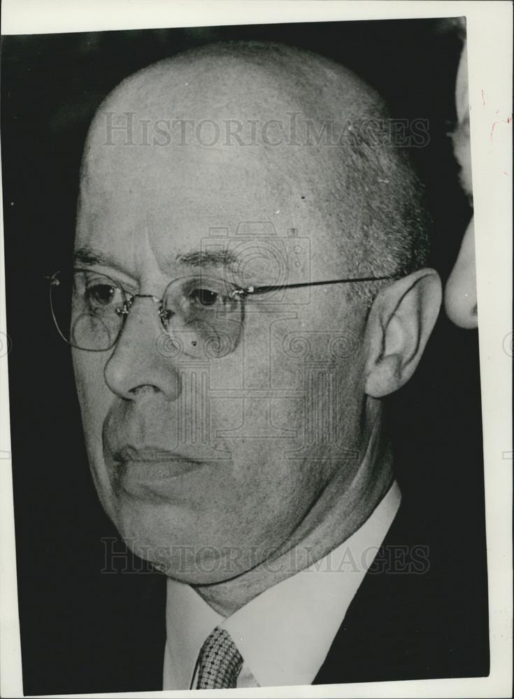 1958 Press Photo Professor Dr. LM Beel the Prime Minister of the Netherlands - Historic Images