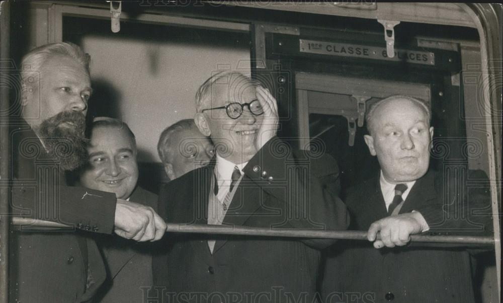 1953 Press Photo Soviet Amb to ParisM. Pavlov and Vishinski - Historic Images