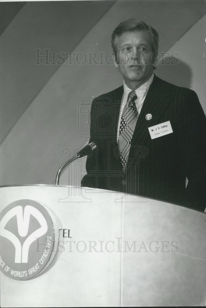 1972 Press Photo Mayor Lindsay of NY City - Historic Images