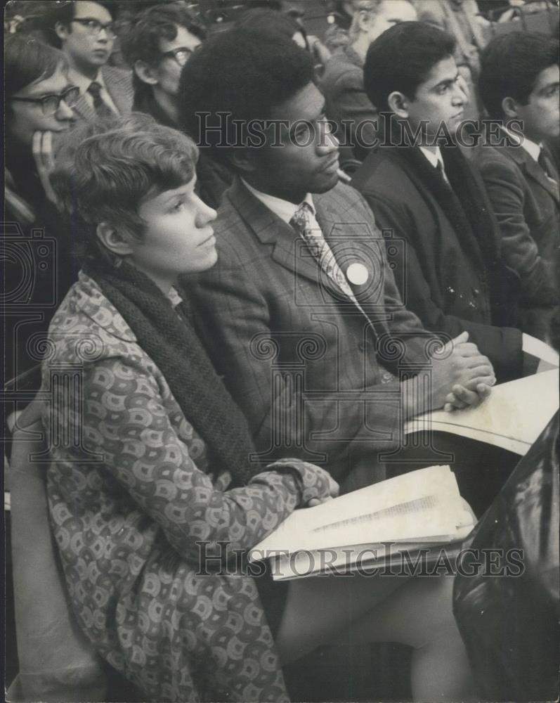 1970 Press Photo National Union of Students protest rally - Historic Images