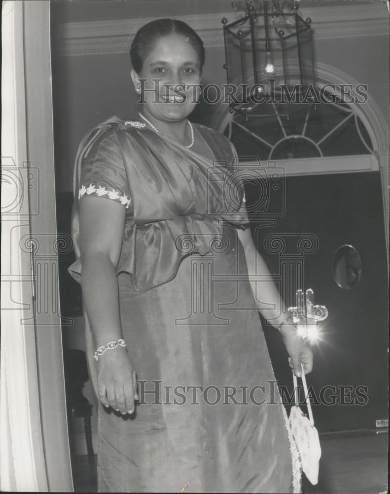 1964 Press Photo Prime Minister of Ceylon Mrs. Bandaranaike - Historic Images