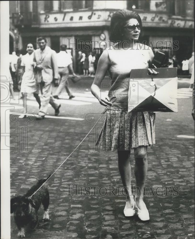 1968 Press Photo Princess Soraya in Rome - Historic Images