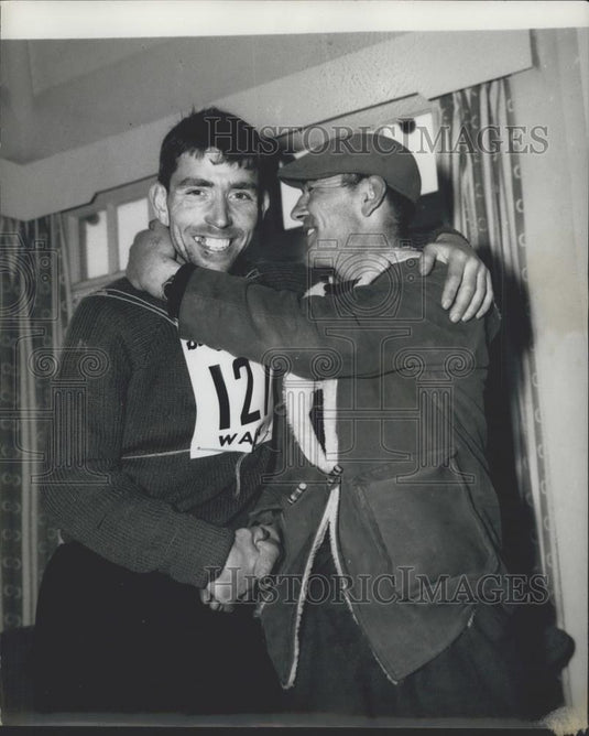 1960 Press Photo 1,000 mile marathon walk ,winner John Grundy - Historic Images