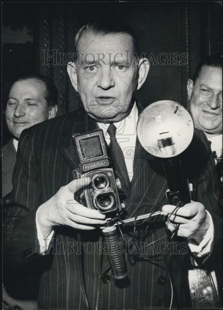 1959 Press Photo President of France Rene Coty - Historic Images