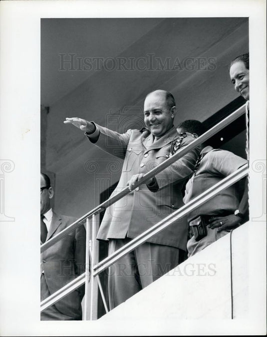 1965 Press Photo General Antonio Imbert During Speech - Historic Images
