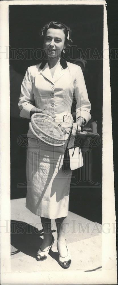 1953 Press Photo Marie Weiss, Wimbledon - Historic Images