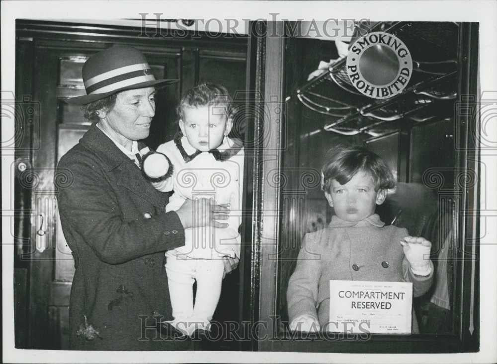 1937 Press Photo Princess Alexandra &amp; Brother - Historic Images