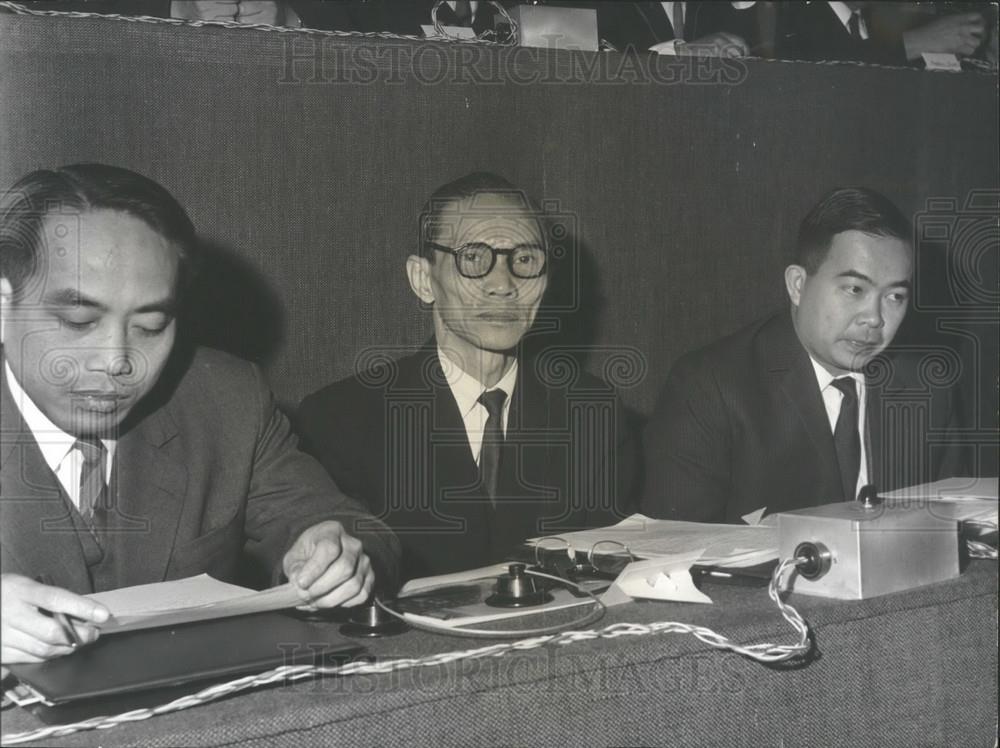 1968 Press Photo Delegates from Vietnam attend the 18th Communist Congress in Pa - Historic Images