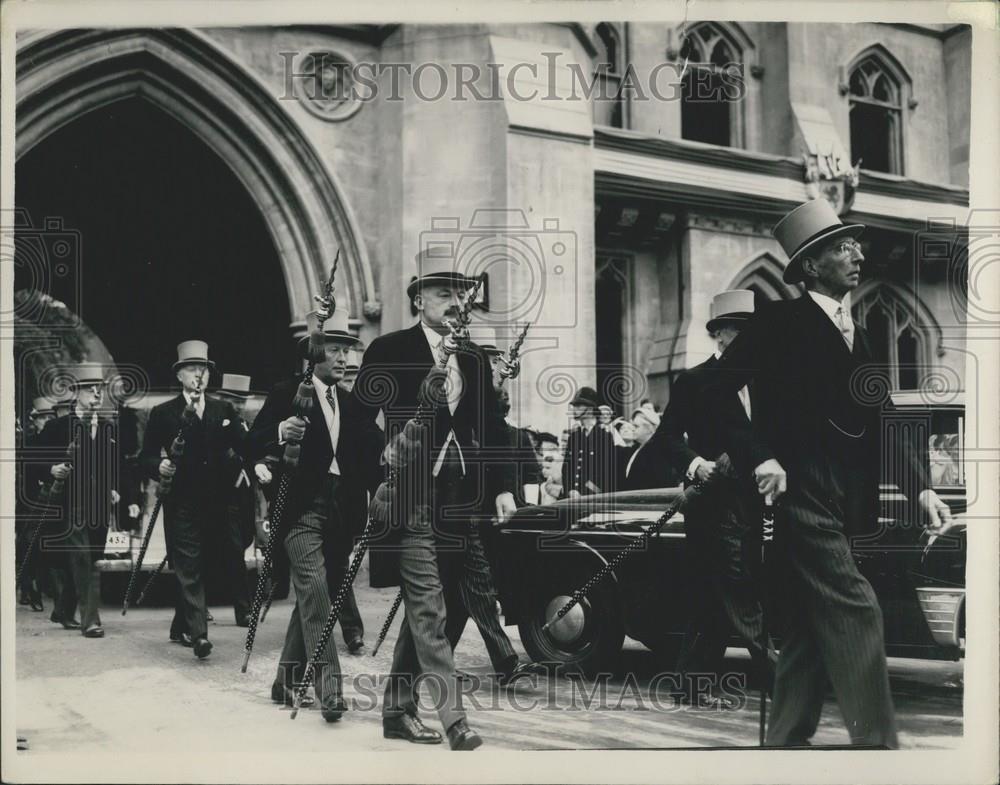 1953 Press Photo Coronation rehearsals at the Abbey - Historic Images