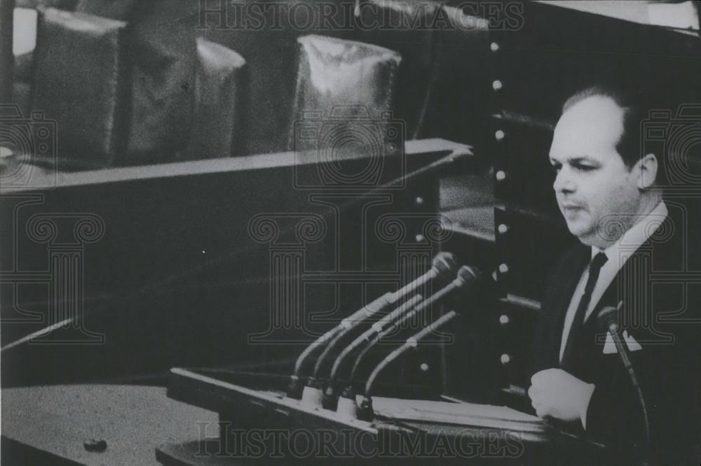 1973 Press Photo Karl Wienanad,,Parliamentary Whip Of Social Democratic Party - Historic Images