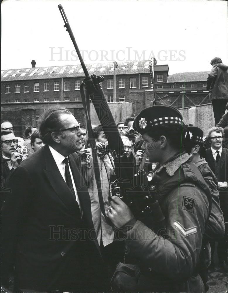 1970 Press Photo Home Secretary Mr. Reginald Maudling in Belfast - Historic Images