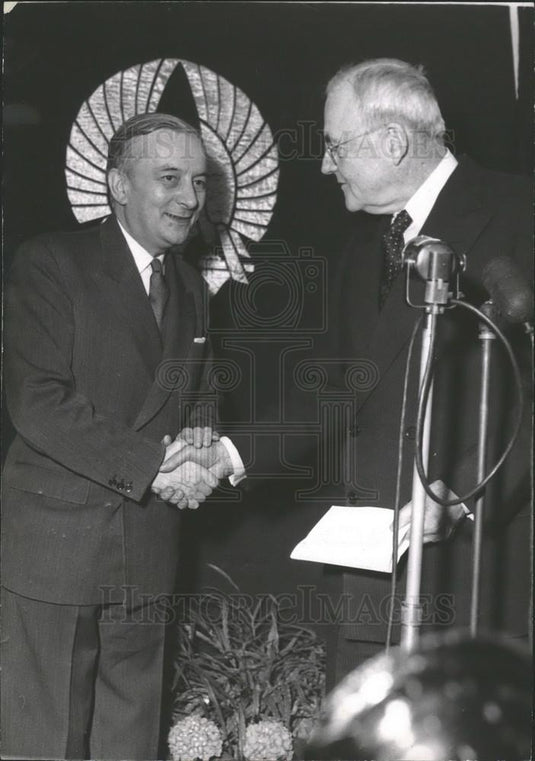 Press Photo R. Foster Dulles Arrives In Paris - Historic Images