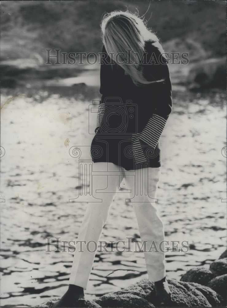 Press Photo Paris Fashion House Timwear outfit for sea cruisers - Historic Images