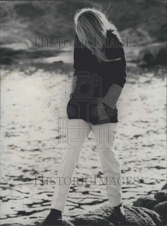Press Photo Paris Fashion House Timwear outfit for sea cruisers - Historic Images