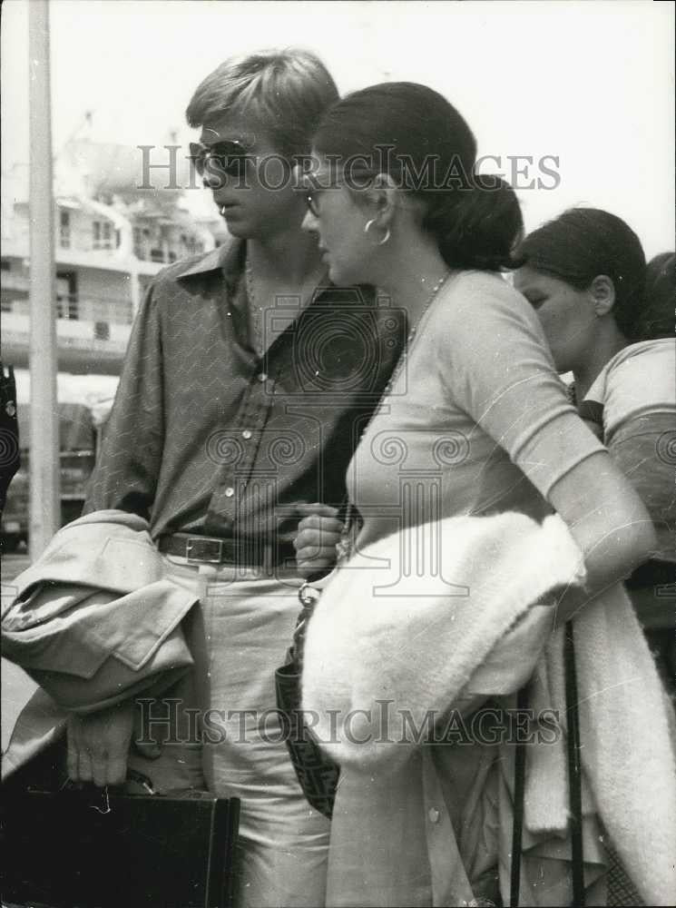 1975 Press Photo Princess Soraya &amp; Oldrin De Bardot - Historic Images