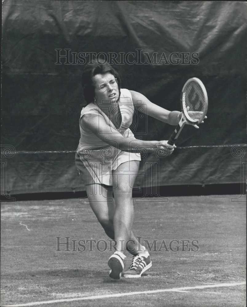 1973 Press Photo Billie Jean King - Historic Images