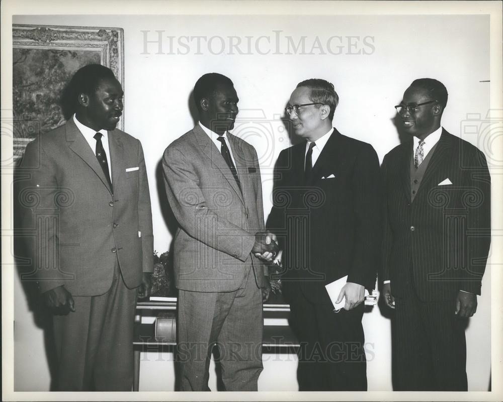 1962 Press Photo President Sekou Toure Guinea UN Secretary U Thant Lansana - Historic Images