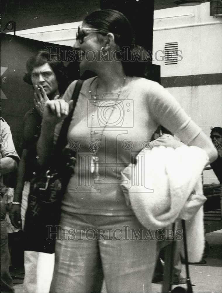 1975 Press Photo Princess Soraya in Athens - Historic Images