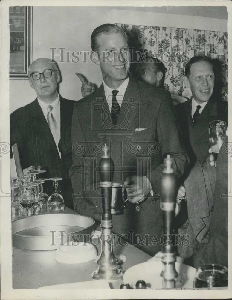 1955 Press Photo Duke of Edinburgh in Copenhagen - Historic Images