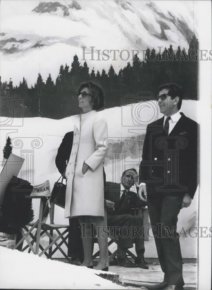 Press Photo Princess Radziwill and producer Gene Gutowski - Historic Images