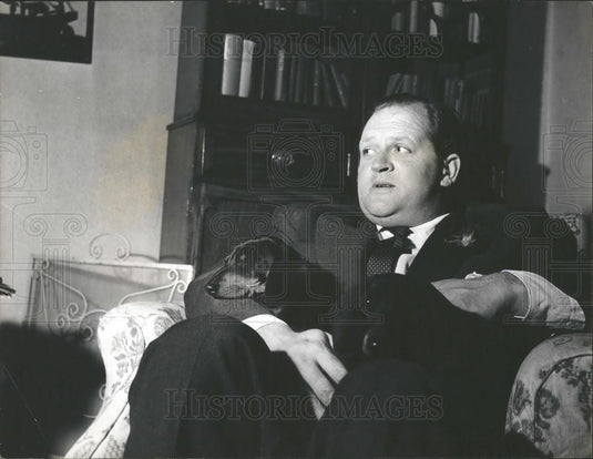 Press Photo British Journalist Richard Dimbleby - Historic Images