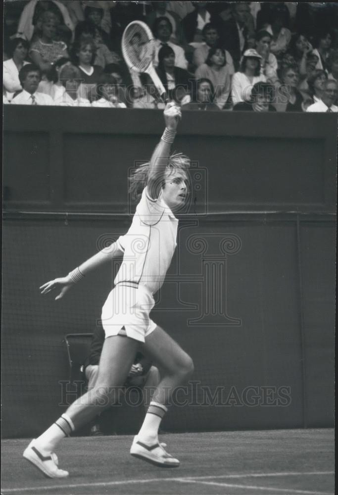 1981 Press Photo Britain&#39;s John Lloyd at Wimbledon - Historic Images