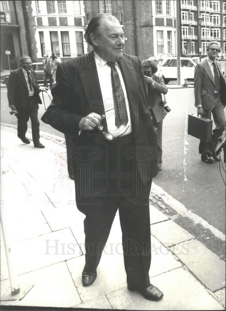 1977 Press Photo Reginald Maudling, - Historic Images