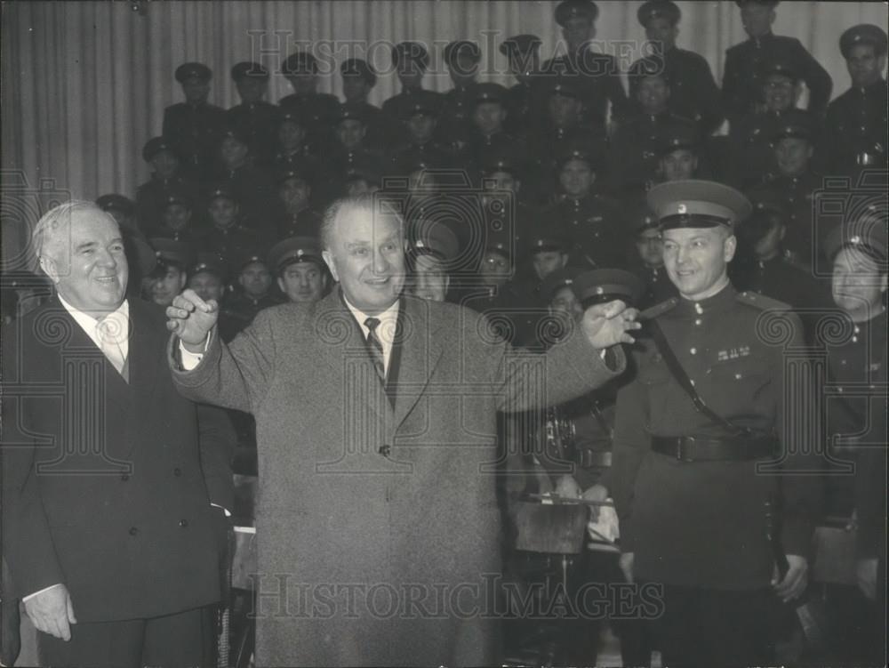 Press Photo Vinogradov, Russian Ambassador & The Army Singers - Historic Images