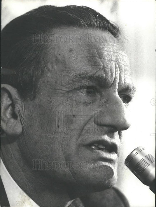 Press Photo Benigno Zaccagnini Secretary Christian Democratic Party Conference - Historic Images
