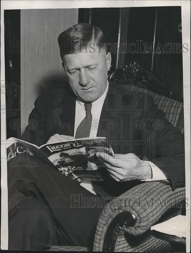 1934 Press Photo Veteran White Sox Pitcher Urban Faber Retires - Historic Images