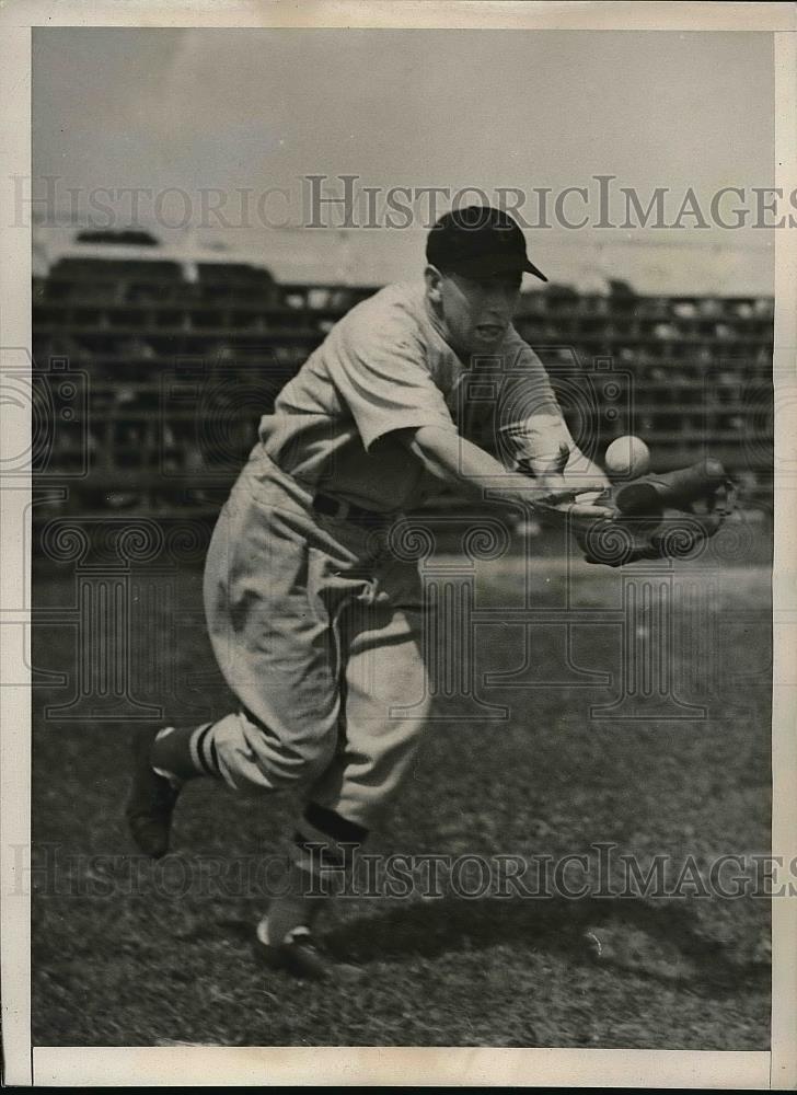 1939 Press Photo Chester Morgan At Boston Red Sox Spring Training Camp - Historic Images