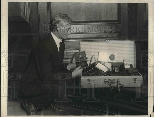 1923 Press Photo Captain Ed Burke, Superintendent of Roosevelt Home, New York - Historic Images