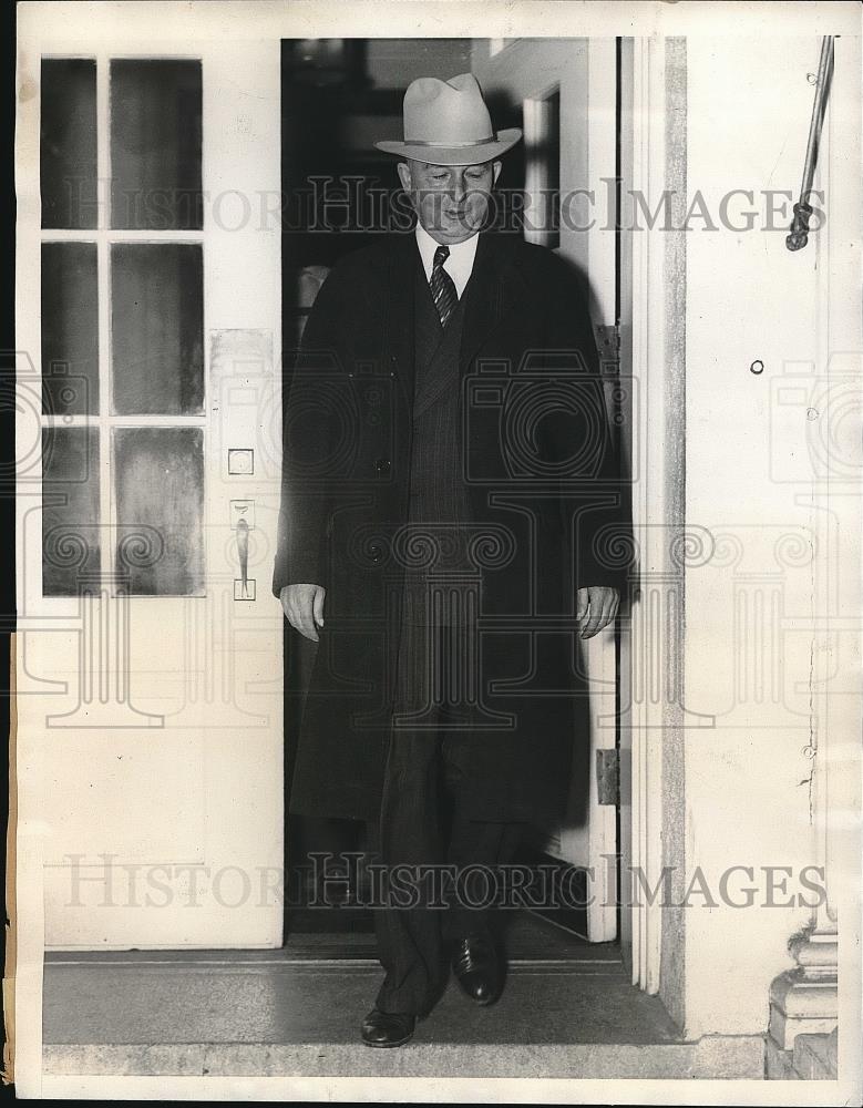 1937 Press Photo Marvin Jones Democrat Texas - Historic Images