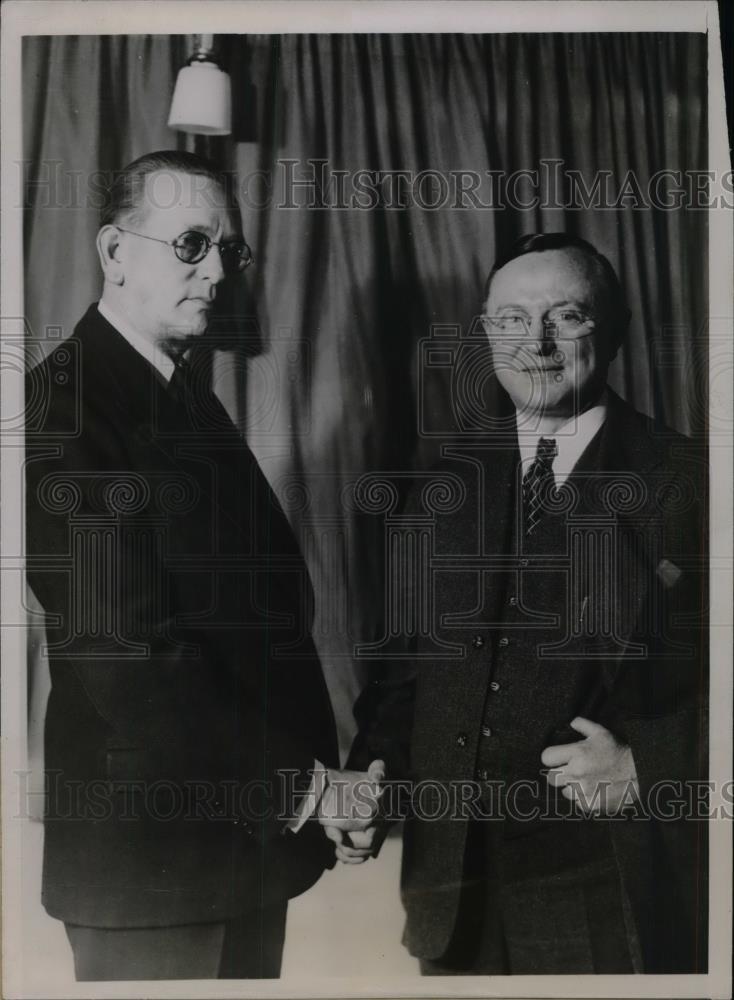 1935 Press Photo Verner Main Republican Candidate for Congress &amp; Gov Fitzgerald - Historic Images