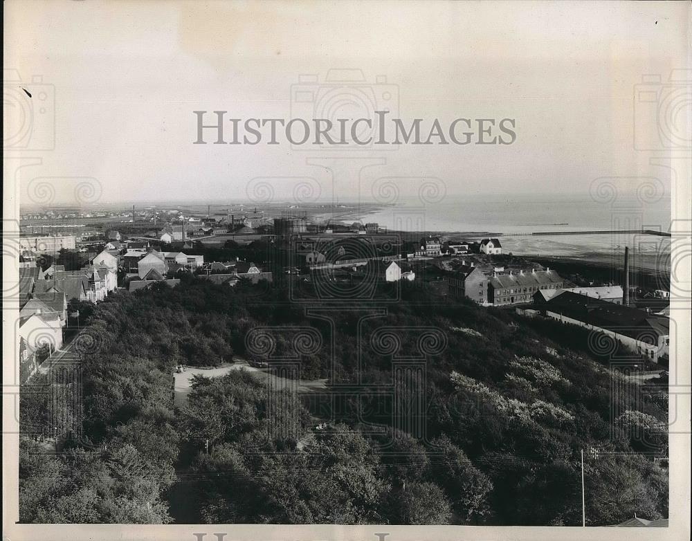 1939 Press Photo Danish Harbor in Esbjerg Jutland - nea48623 - Historic Images