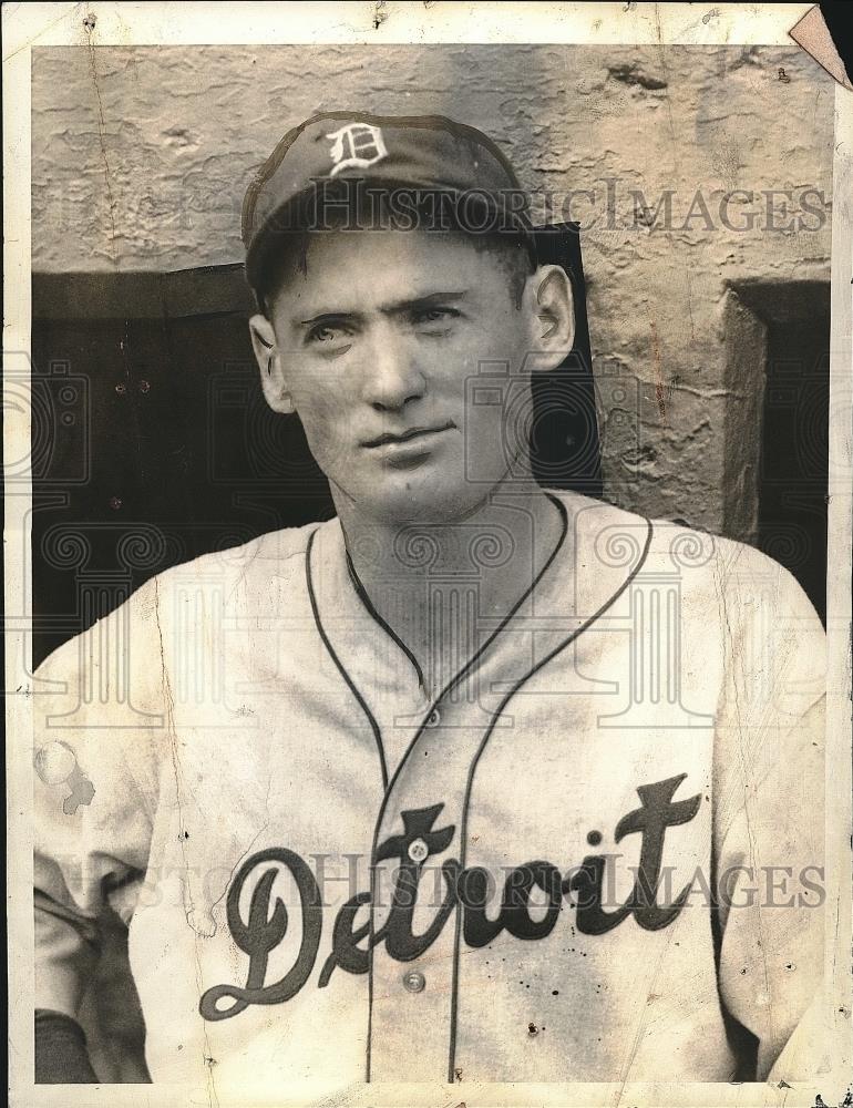 1934 Press Photo Red Phillips of the Detroit Tigers - Historic Images