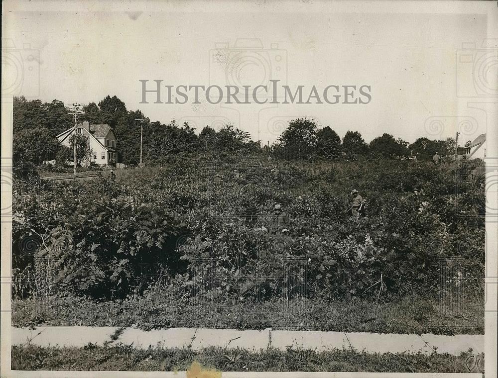 1934 Press Photo Hartsdale, NY area where lost child was located - Historic Images