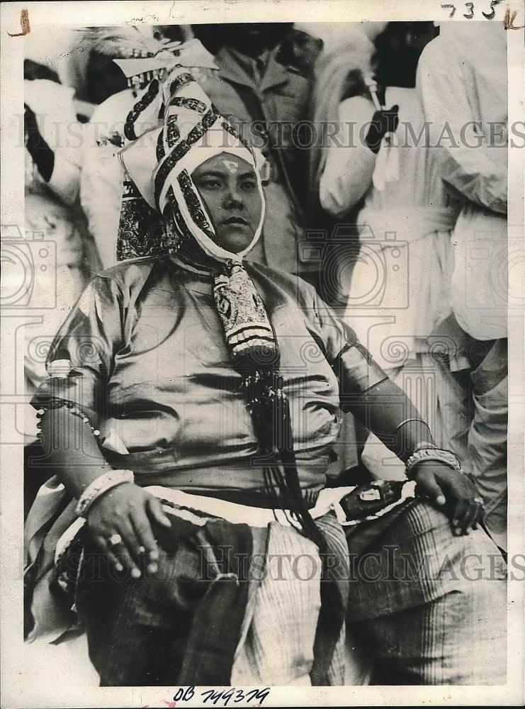 1945 Press Photo Bodh Chandpa Singh Of Mahraja Of Manipur Ceremony - nea46089 - Historic Images
