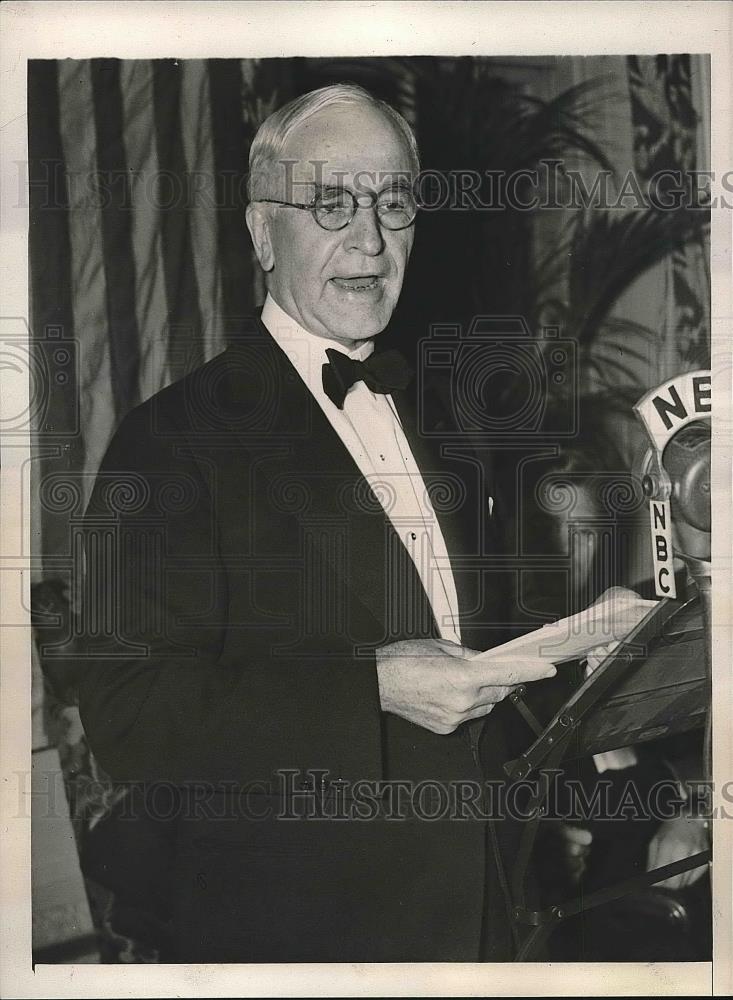 1940 Press Photo Secretary OF State Cordell Hull Speaks At National Press Club - Historic Images