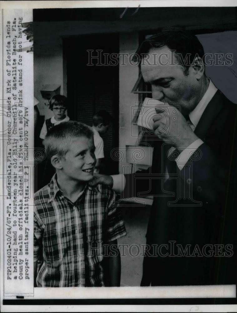1967 Press Photo Florida Governor Claude Kirk - Historic Images