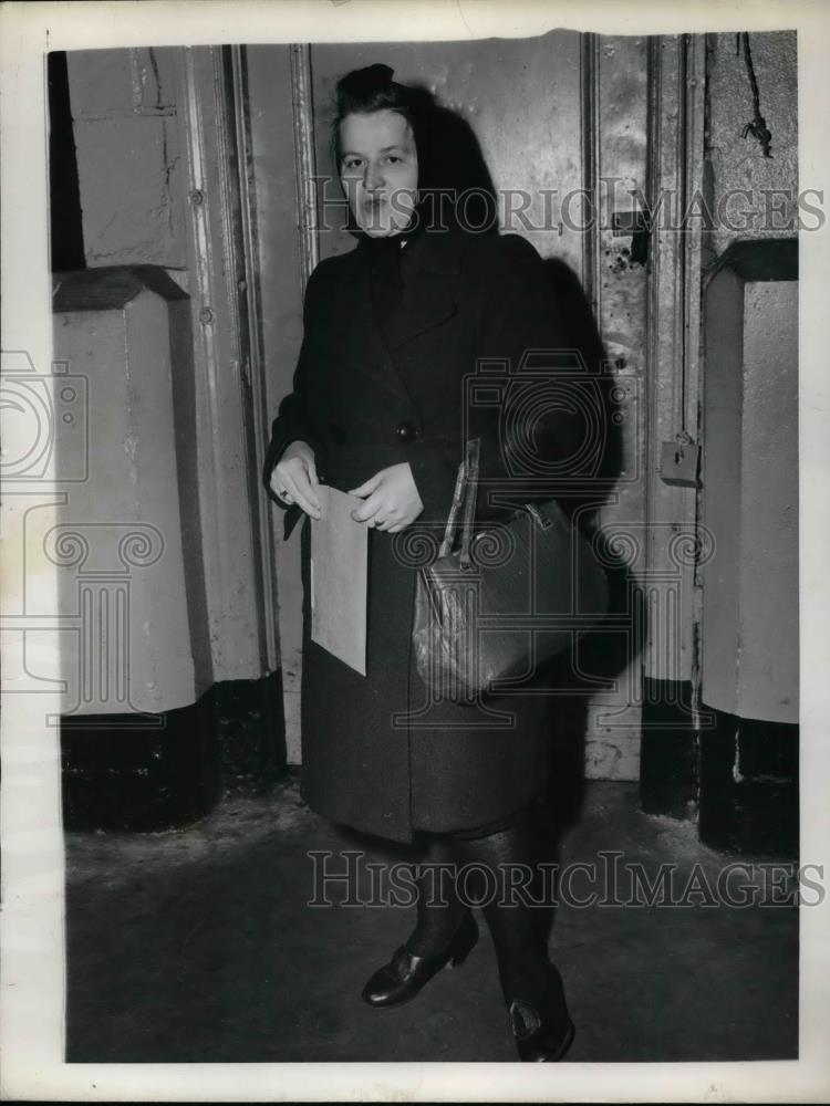 1944 Press Photo Mary Podgorska Passenger on the Gripsholm - Historic Images