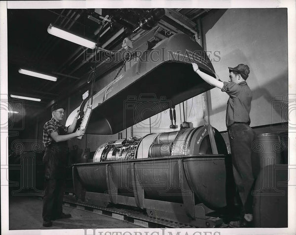 James Schatzel and Donald Manes building engine 1951 Vintage Press ...