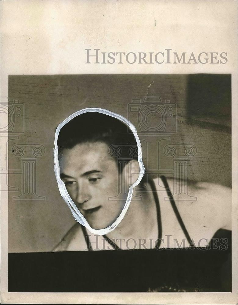 1940 Press Photo University basketball player Bill Hapac - nea55114 - Historic Images