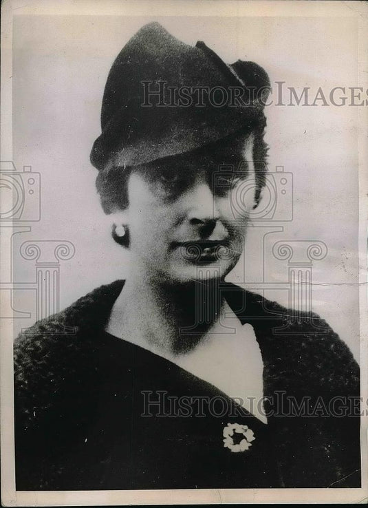 1937 Press Photo General Francisco Franco's Wife - Historic Images